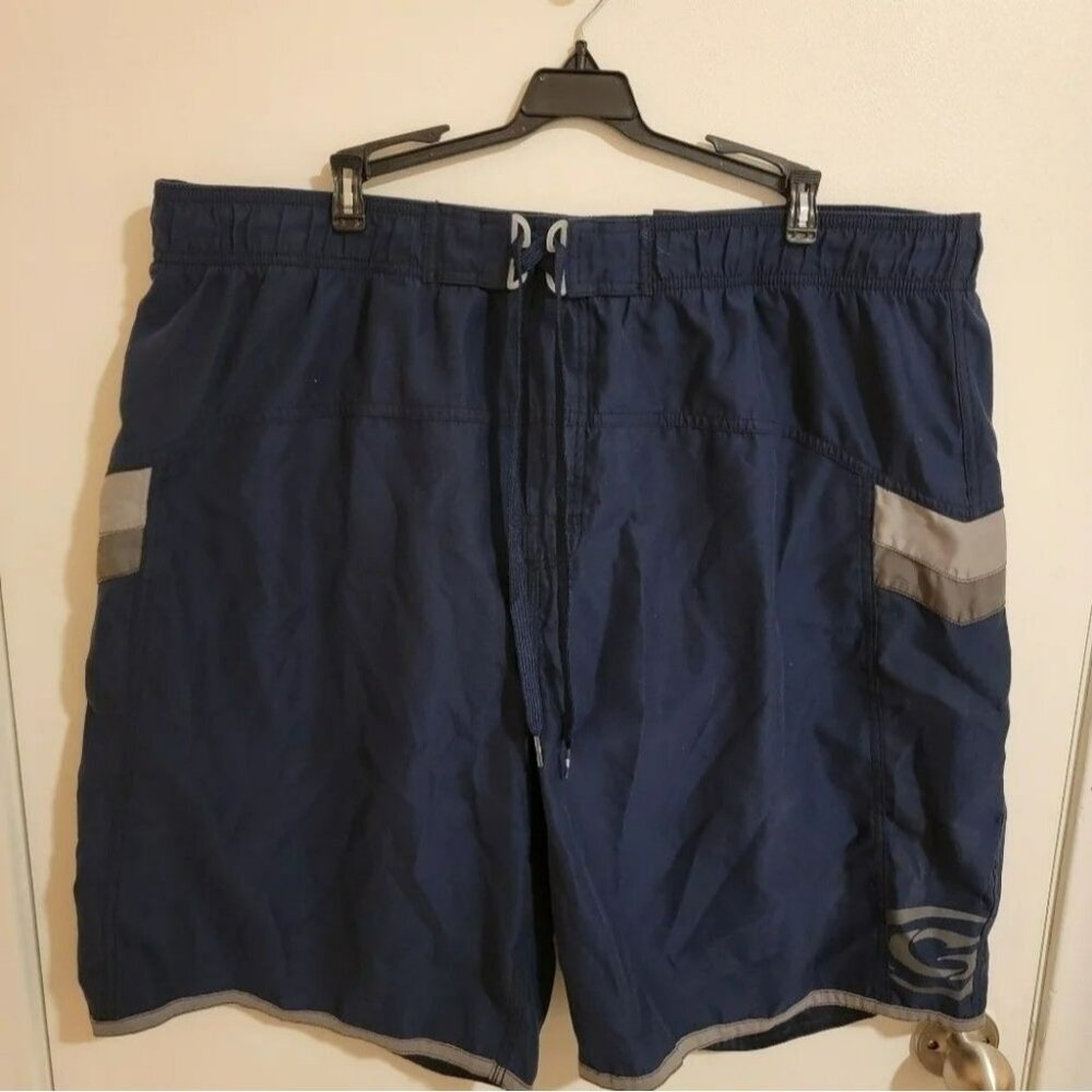Gotcha Gear Swim Trunks Mens 2x Back Pocket Beach Resort Cruise Swim Shorts